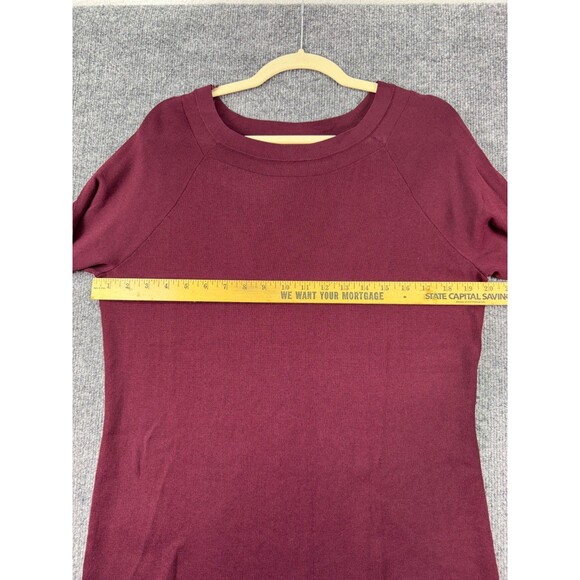 Anna Sui INC Women's Long Sleeve Blouse Size XXL Bell Sleeves Burgundy NWT - Picture 4 of 12